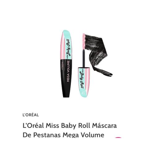 L'Oréal Miss Baby Roll Máscara de Pestanas Mega Volume 
