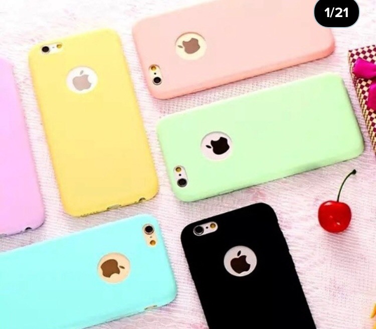  Case Simple Style Silicone Phone Cover For iPhone 