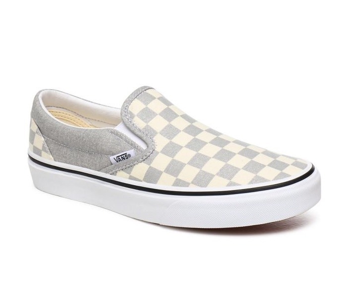 Moda Ténis slip - on checkerboard Classic 