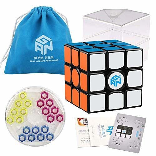 Coogam Gans 356 Air SM Cubo de Velocidad 3x3 Negro Cubo de