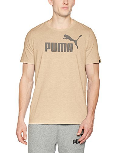 Social PUMA ESS No.1 Heather Camiseta Cuello Redondo Manga Corta Algodón, Poliéster -