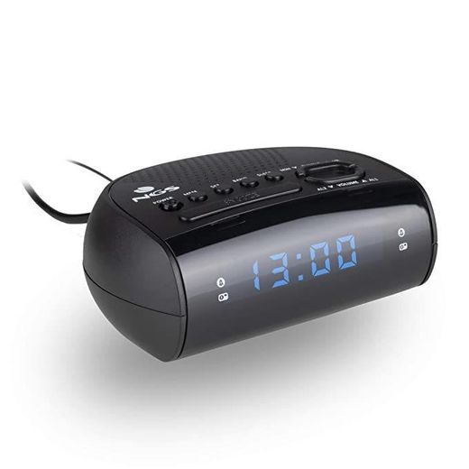 NGS Sunrise Hit- Reloj Despertador con Alarma y Radio FM/Am función Snooze