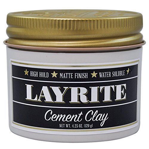 Layrite Cement Matte Hair Clay 4 Ounces by Layrite