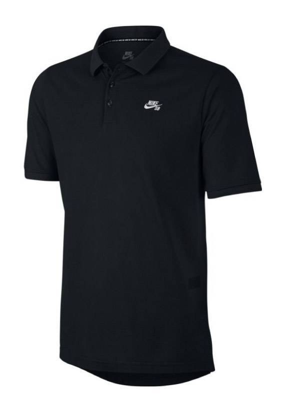 POLO NIKE SB NIKE SB DRI-FIT PIQUE BLACK/WHITE

