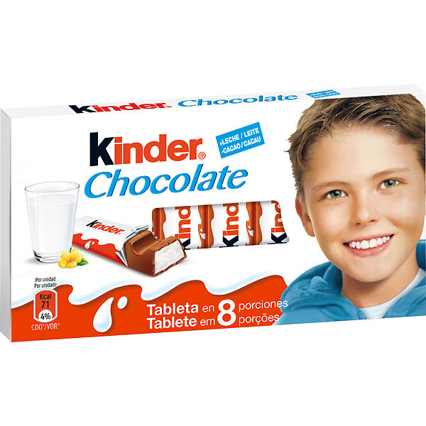 Moda Kinder Chocolate Barritas de Chocolate con Leche