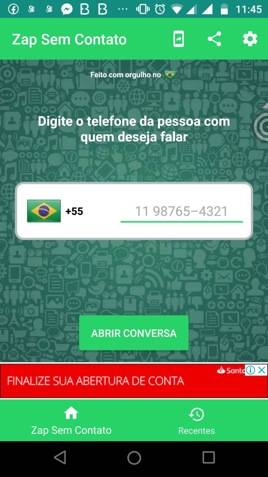 ZAP sem contato
