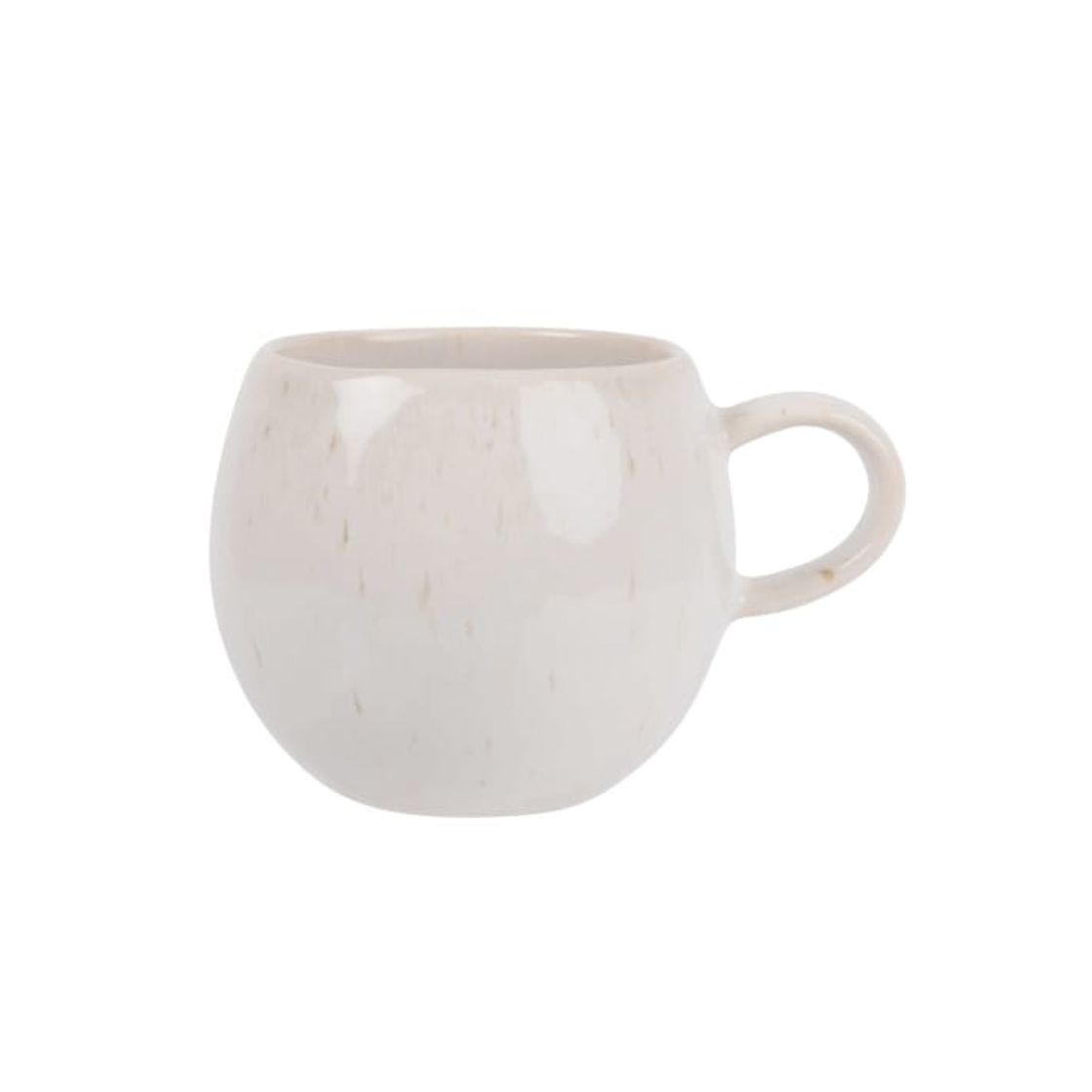 Product Taza redondeada de loza beige