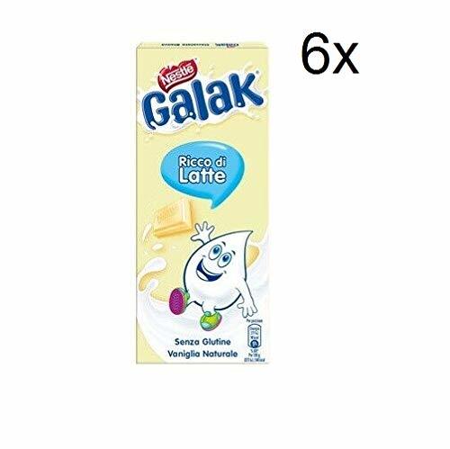 Producto 6x Nestle Galak milky bar White Chocolate Bar 100g