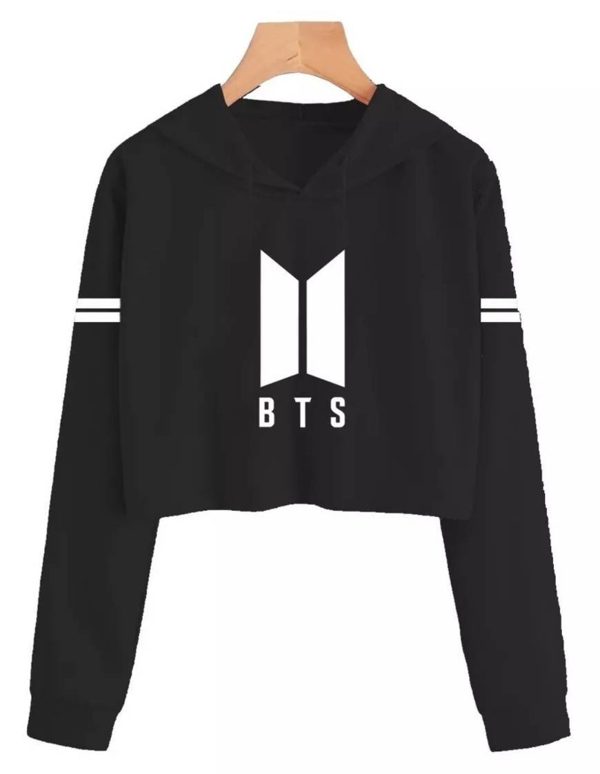 Fashion Cropped Moletom Bts Army Blusa Casaco

