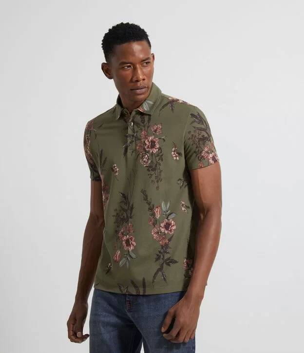 Moda CAMISA POLO ESTAMPA FLORAL