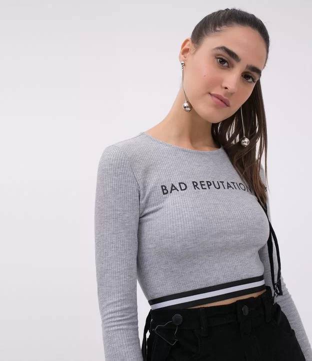 Social CROPPED COM ELÁSTICO NA BARRA