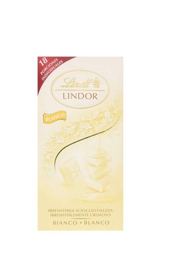 Lindt Lindor Tableta de Chocolate Blanco, 100 g https://www.