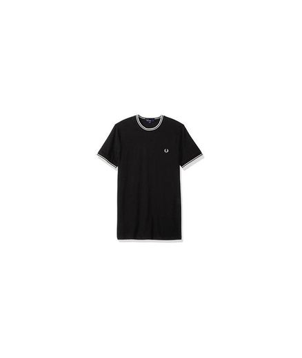 Fred Perry Fp Twin Tipped Camiseta, Negro