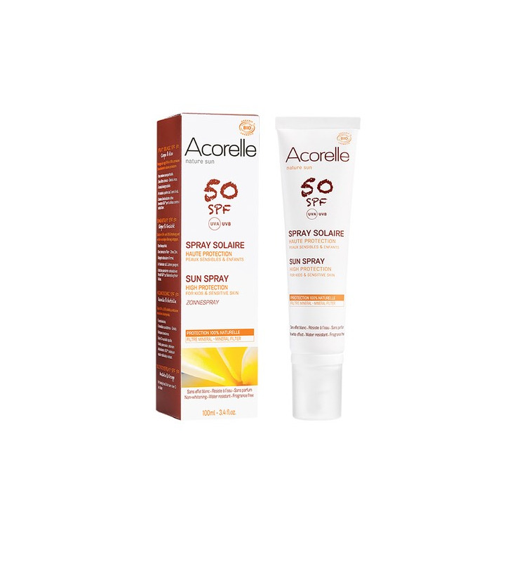 Products ACORELLE – SPRAY SOLAR ROSTO/CORPO SPF50