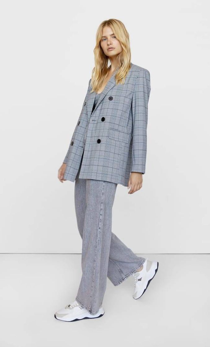 Social Veste oversize à carreaux

