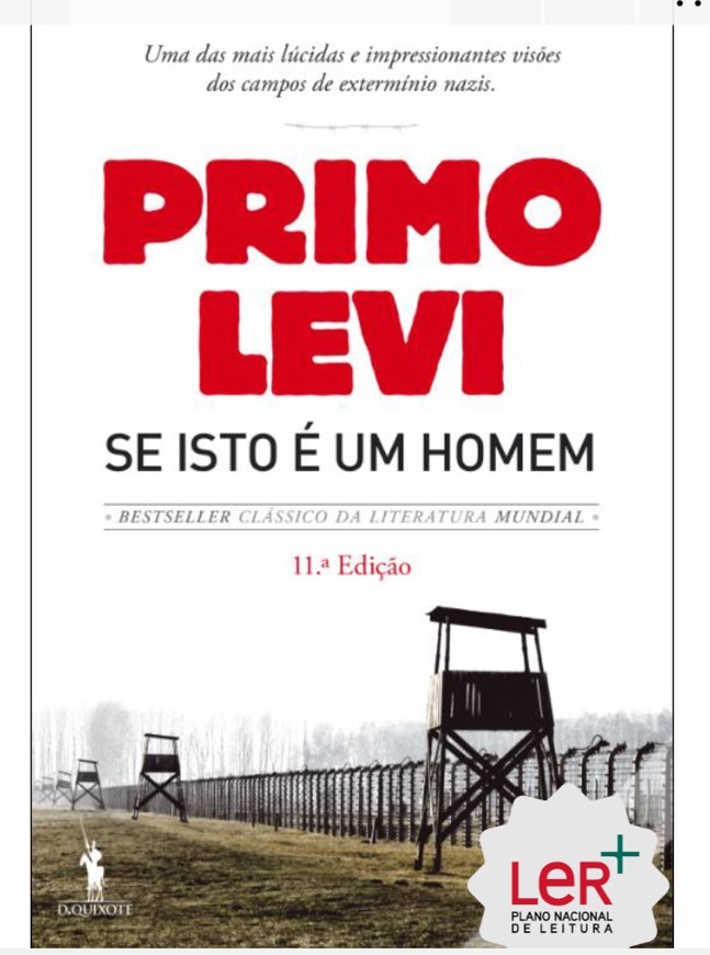 Libro Se Isto É Um Homem