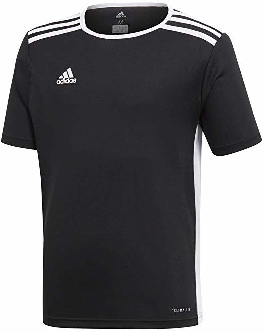 Fitness adidas Entrada 18 JSY Jersey de Fútbol de Manga Corta, Hombre, Negro