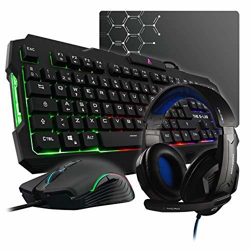 Social THE G-LAB Combo Argon E - Pack Gaming 4 en 1 -