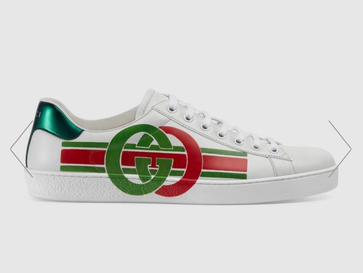 Social Men's Ace sneaker with Interlocking G Gucci