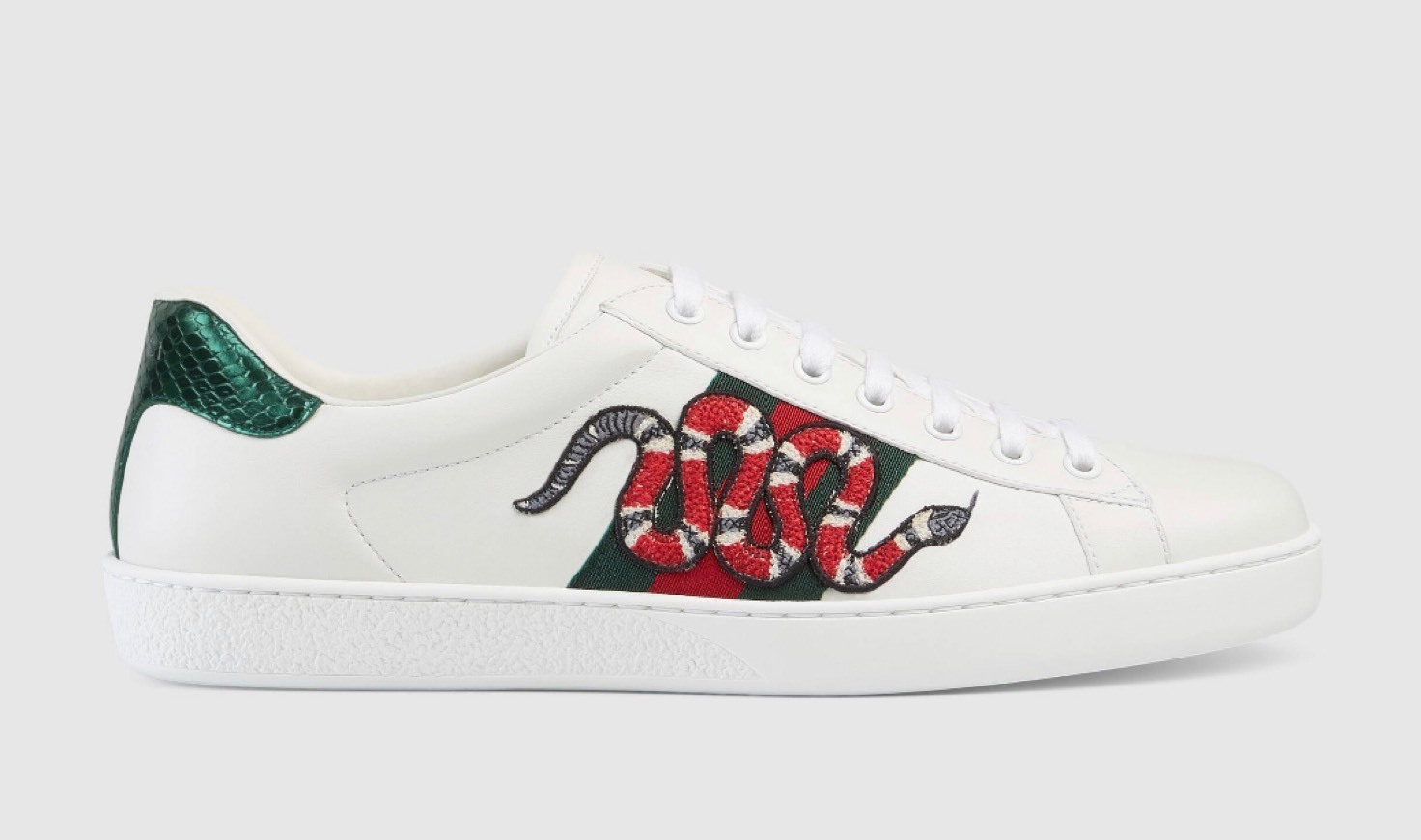 Social Gucci Men's Ace embroidered sneaker
