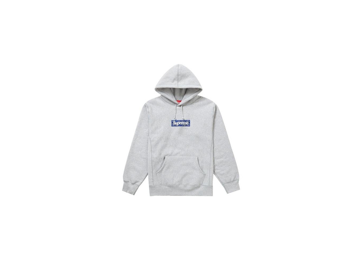 Producto Supreme Bandana Box Logo Hooded Sweatshirt Heather Grey