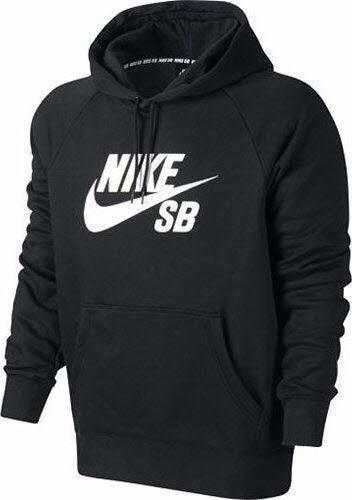 Fitness Nike SB Icon Po Hoodie Sudadera, Hombre, Negro