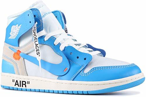 Products Nike Mens Air Jordan 1 X Off White NRG UNC White/Dark Powder