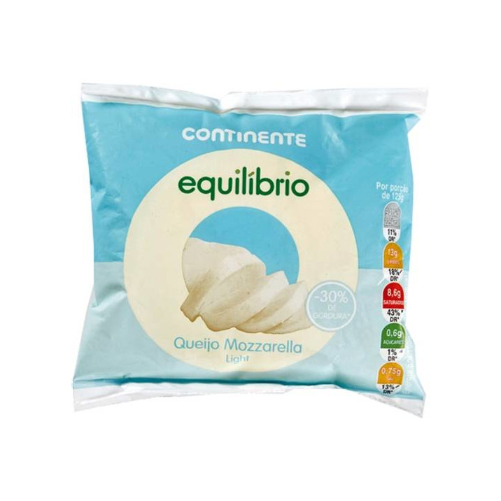 Product Queijo mozzarella light 