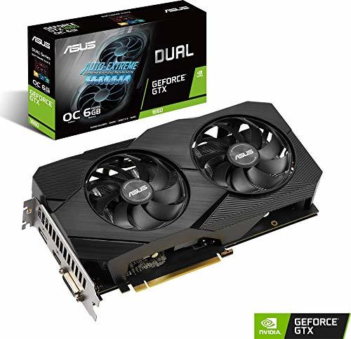 Electronic ASUS DUAL-GTX1660-O6G-EVO - Tarjeta gráfica de 6GB GDDR5 alcanza Frecuencias de refresco