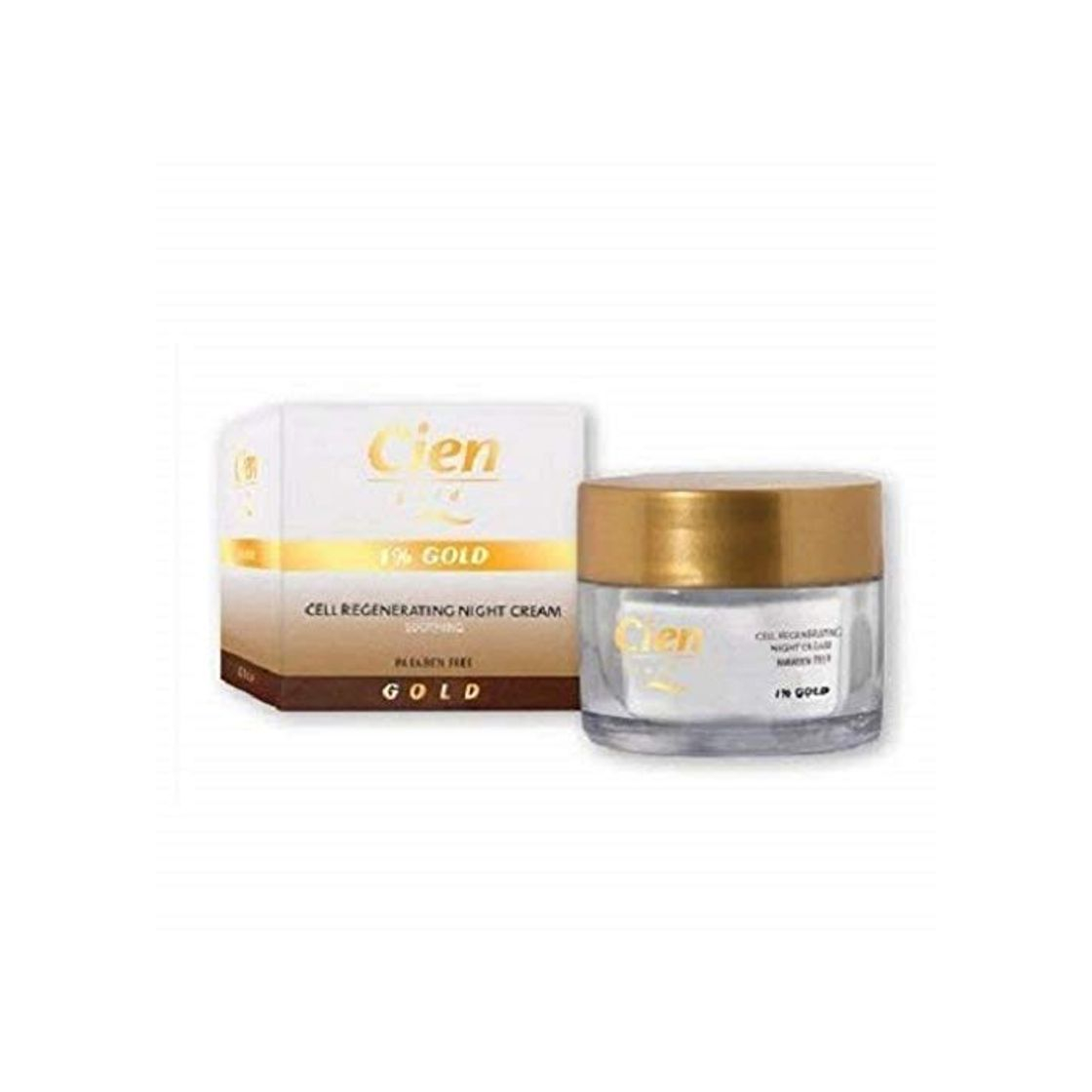 Beauty Crema Cien Gold Regeneradora Celular Noche 1% de Oro