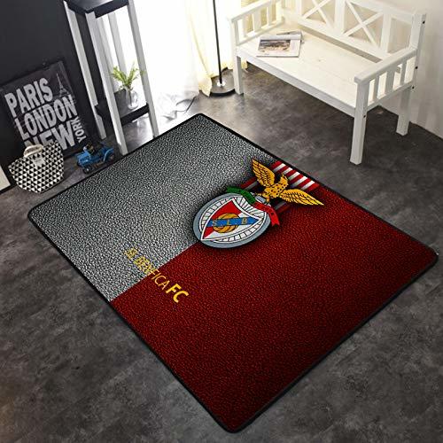 Social LYJ Alfombra el Futbol Club Logo Impresión Alfombra Antideslizante Deporte Aficionados Inicio