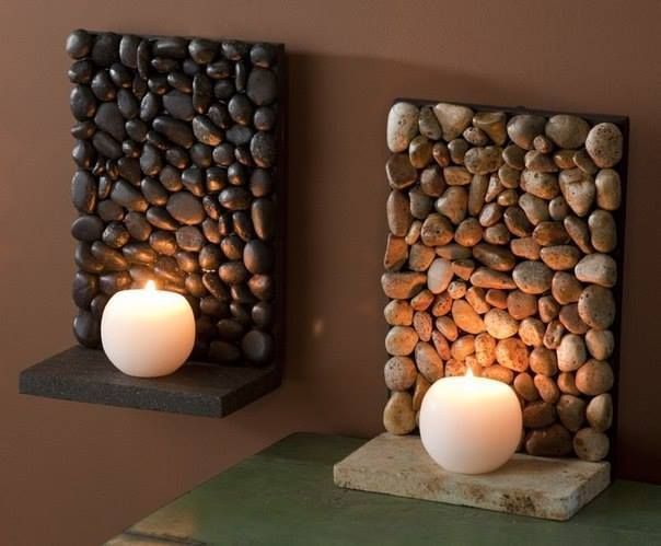 Fashion Manualidad con piedras para velas