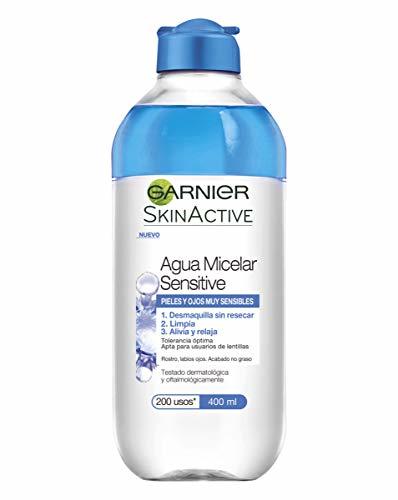 Social Garnier Skin Active Agua Micelar Sensitive para Pieles y Ojos Muy Sensibles