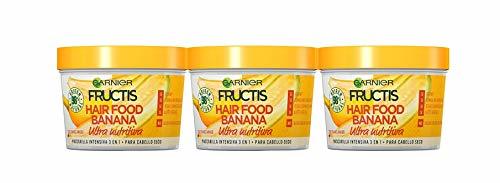 Belleza Garnier Fructis Hair Food Banana Mascarilla 3 en 1 - 3 Recipientes