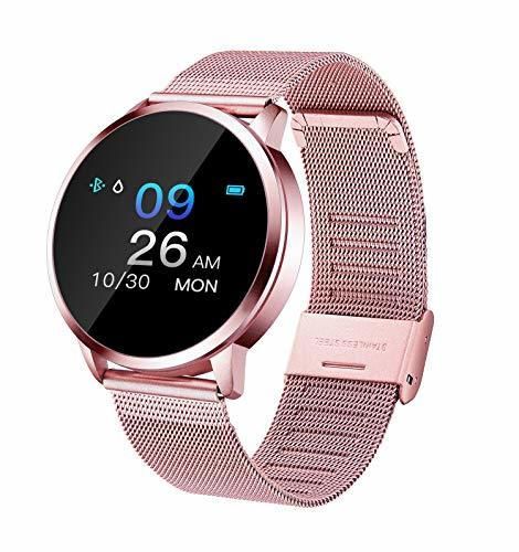 Adsvtech Smartwatch, Impermeable Reloj Inteligente Mujer Hombre, Pulsera Actividad Inteligente Reloj Deportivo