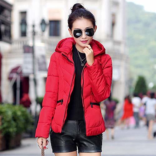 Fashion yishouhengcheng Invierno Las Mujeres Forros de algodón Acolchada Chaqueta con Capucha basada