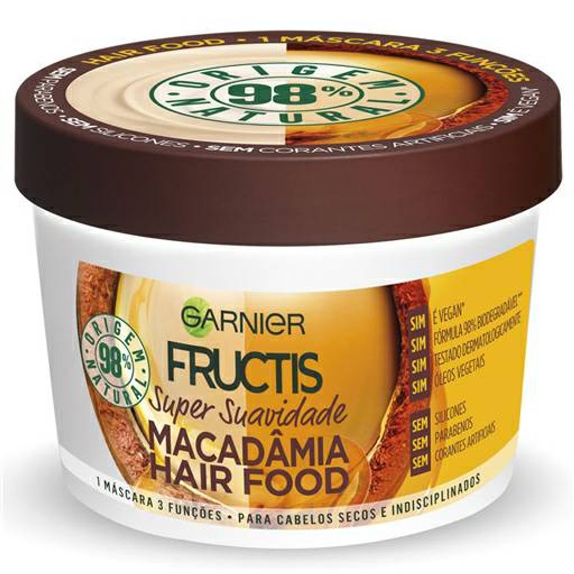 Máscara de Cabelo Fructis Hair Food Macadâmia