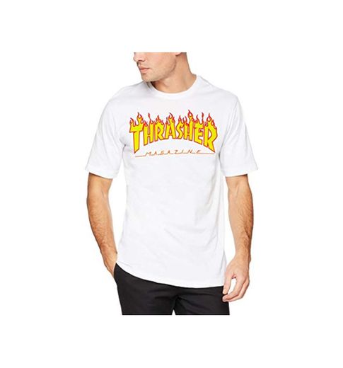 THRASHER TRUTSH05749 Camiseta, Blanco