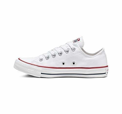 Fashion Converse Chuck Taylor All Star Ox, Zapatillas de Lona, Unisex, Blanco