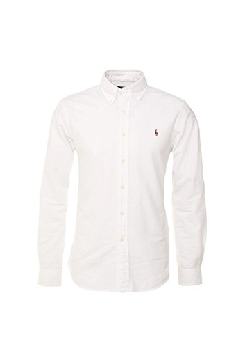 Polo Ralph Lauren Camisa Button Down Tejido oxfod Classic Fit Bianco S