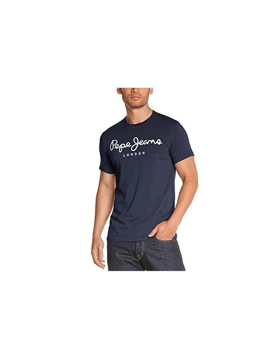 Social Pepe Jeans Original Stretch PM501594 Camiseta, Azul