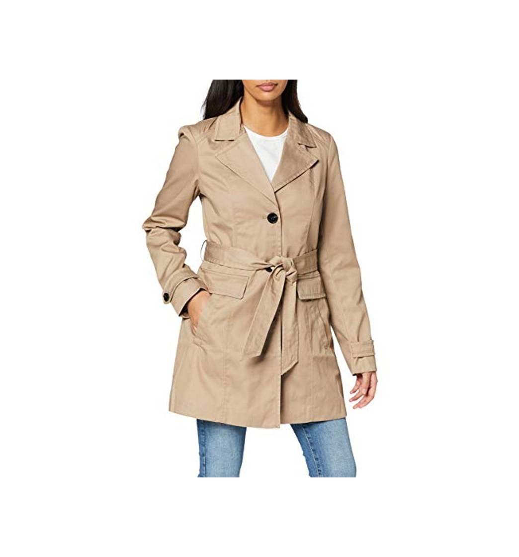 Products Vero Moda Vmeva Abby 3/4 Trenchcoat Noos Abrigo, Marrón