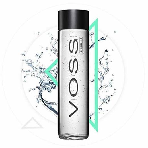 Voss Agua con Gas de Naciente Artesiana - Paquete de 12 x