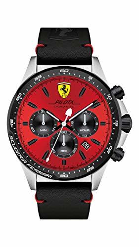 Social Reloj Scuderia Ferrari para Hombre 0830387, Negro