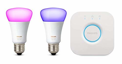 Home Philips Hue White and Color Ambiance Kit de Inicio 2 Bombillas Y