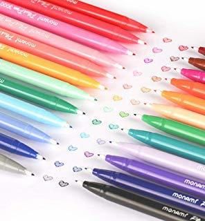 24 plumas de gel de color Monami plus pen Papelería coreana Canetas