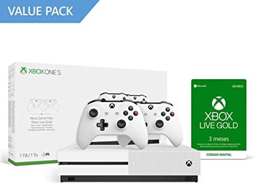 Pack Xbox One S con 2 mandos