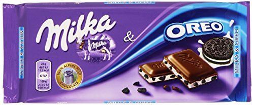 Milka - Chocolate con Galletas Oreo 100 gr - Pack de 5