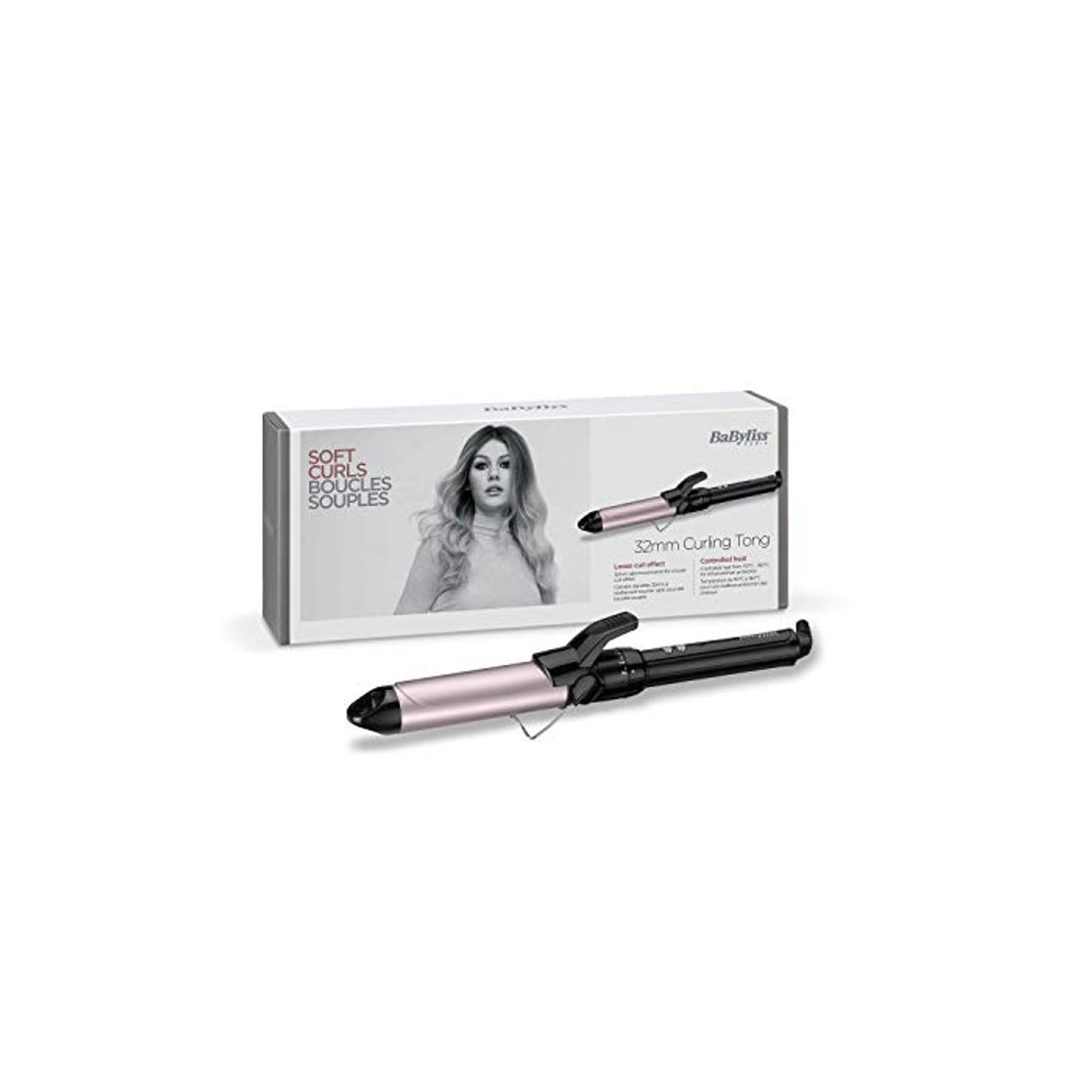 Social BaByliss C332E pro 180 - Tenacilla moldeador para el pelo de 32