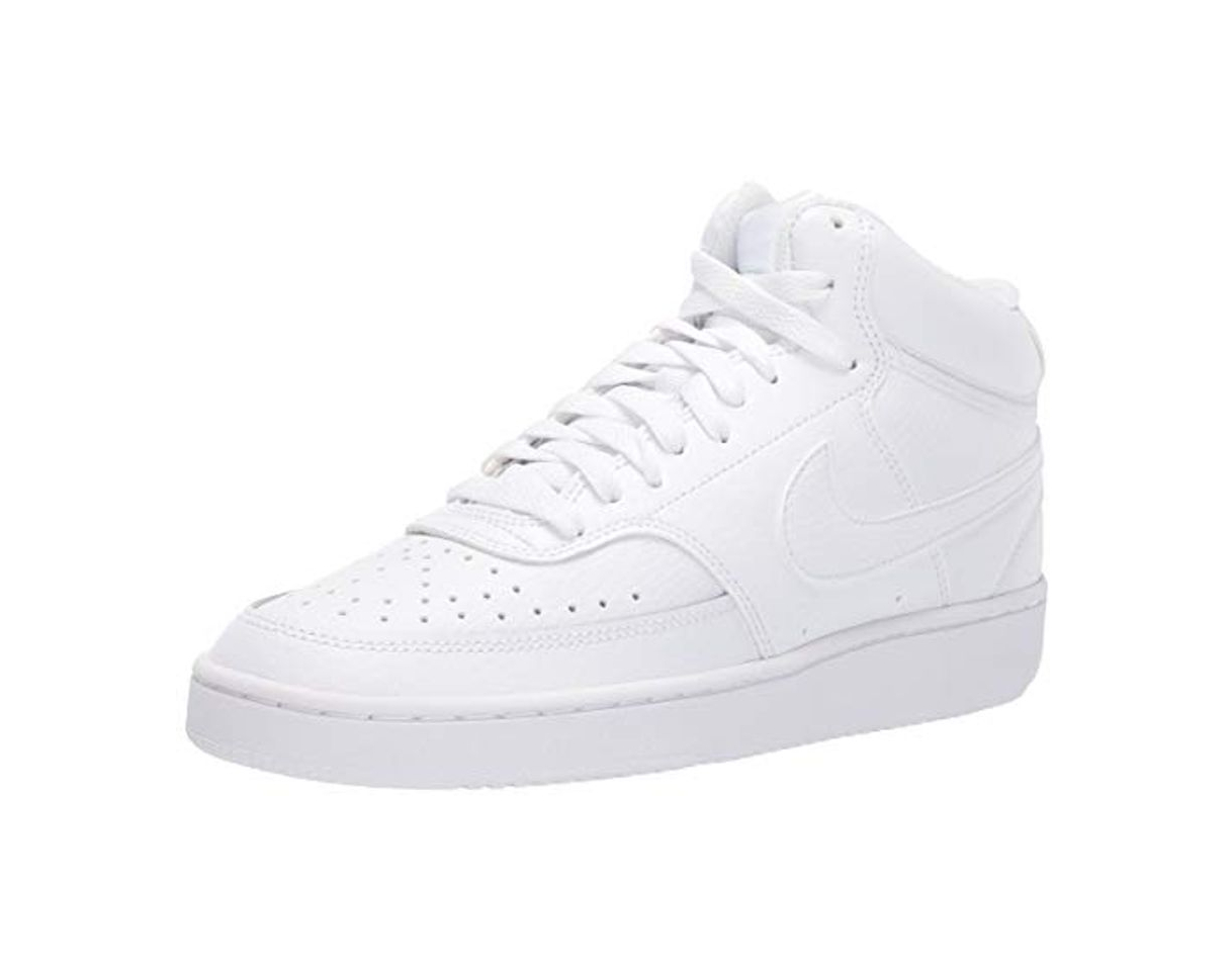 Fashion Nike Wmns Court Vision Mid, Zapatillas de Deporte Mujer, Blanco